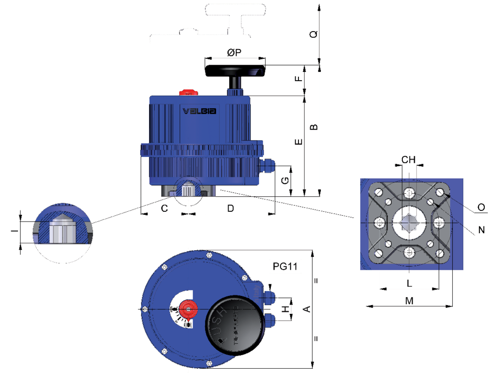 VALBIA电动执行器VB015系列