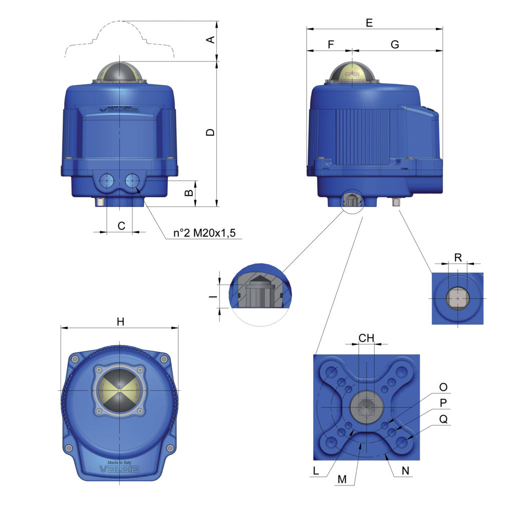 VALBIA电动执行机构VB060M系列